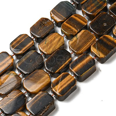 Natural Tiger Eye Beads Strands G-G072-B03-02-1