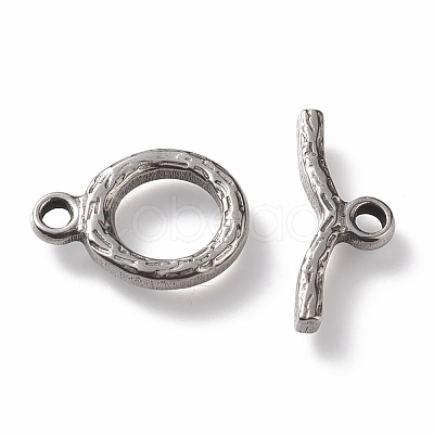 Non-Tarnish 304 Stainless Steel Toggle Clasps STAS-K209-06P-1