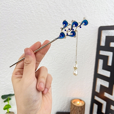 Alloy Enamel Claw Hair Sticks PW-WG4644E-01-1