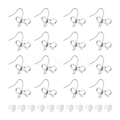 GOMAKERER 24Pcs Brass Earring Hooks KK-GO0001-46-1