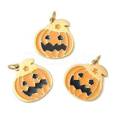 Halloween Ion Plating(IP) 304 Stainless Steel Charms STAS-D066-10G-1