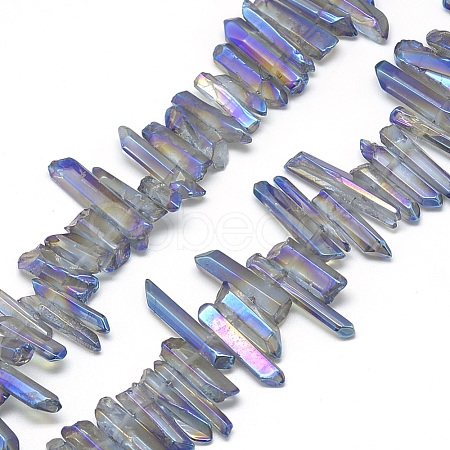 Natural Quartz Crystal Beads Strands G-R435-09D-1