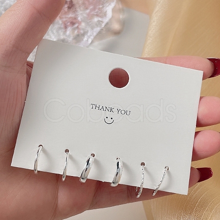 Anti-Tarnish Exquisite 925 Sterling Silver Stud Earrings Sets for Girls Women WG93702-19-1