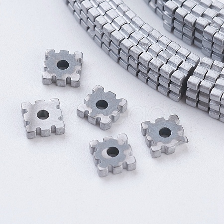 Vacuum Plating Electroplate Non-magnetic Synthetic Hematite Beads Strands G-F534-E05-1