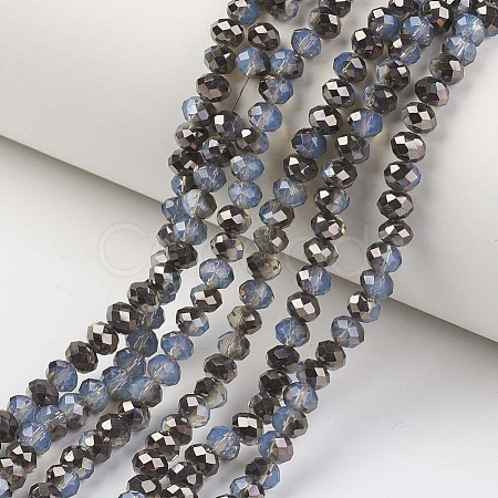 Electroplate Glass Beads Strands EGLA-A034-J3mm-P05-1