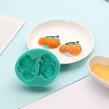 Pumpkin Shape DIY Food Grade Silicone Molds DIY-J007-01A-1