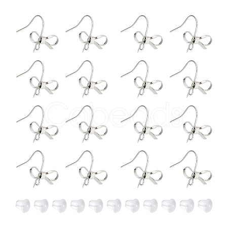 GOMAKERER 24Pcs Brass Earring Hooks KK-GO0001-46-1