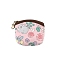 Mini Cartoon Pattern Coin Purse, Portable Keys Holder, Cotton Wallet with Zipper, Rectangle, Rabbit, 9x10cm