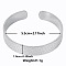 Non-Tarnish Vintage Texture 304 Stainless Steel Cuff Bangles for Women