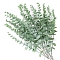 Plastic Artificial Eucalyptus Leaves, for Vase Wedding Bouquet Home Decoration, Dark Sea Green, 410x50mm