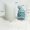 3D Dancing Lion Head DIY Food Grade Silicone Statue Candle Molds, Aromatherapy Candle Moulds, Portrait Sculpture Scented Candle Making Molds, White, 6x5.7x8.9cm