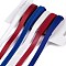 18 Yards 6 Styles Independence Day Polyester & Polycotton Ribbons Sets, for Bowknot Making, Gift Wrapping, Mixed Color, 3/8 inch(10~11mm), 3 yards/style