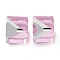 K9 Glass Imitation Austrian Crystal Beads, No Hole, Square, Pearl Pink, 8x8x8mm