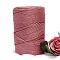 Chinlon Cloth Yarn, For Hand Knitting Thick Thread, Crochet Cloth Yarn, Pale Violet Red, 4~5mm