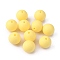 Food Grade Eco-Friendly Silicone Beads, Chewing Beads For Teethers, DIY Nursing Necklaces Making, Round, Champagne Gold, 15mm, Hole: 2.5mm