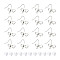 GOMAKERER 24Pcs Brass Earring Hooks, Bowknot Ear Wires with Loops, with 40pcs Plastic Ear Nuts, Platinum, 22 Gauge, 16x15mm, Hole: 2mm, Pin: 0.6mm