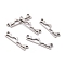 Tarnish Resistant 201 Stainless Steel Links connectors, Massif, Stainless Steel Color, 6x21x1mm, Hole: 1.2mm