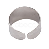 Non-Tarnish 304 Stainless Steel Open Cuff Rings for Women RJEW-G285-69P-3