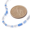 Glass Round Beaded Necklace for Women NJEW-JN04479-3