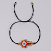 Colorful Beaded Woven Palm Eye Bracelet Ethnic Style Gift for Friend KS3758-2-1