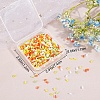 CREATCABIN 800Pcs 4 Colors 2-Hole Glass Seed Beads SEED-CN0001-04-7