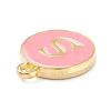 Golden Plated Alloy Enamel Charms ENAM-Q437-14S-2