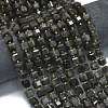 Natural Silver Obsidian Beads Strands G-K389-A41-01-2