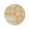 Texture Theme Roung Brass Stamp Head AJEW-M036-06N-G-2