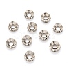 Brass Rhinestone Spacer Beads RB-A020-9mm-01P-2