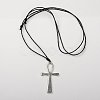 Vintage Ankh Cross Necklaces for Easter NJEW-JN00565-03-2