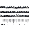 Transparent Electroplate Glass Beads Strands EGLA-A039-T3mm-UA13-4