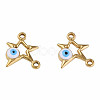 304 Stainless Steel Enamel Connector Charms STAS-N087-62-02G-2