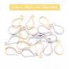 Brass Earring Hooks KK-FH0001-24-4