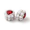 Polymer Clay Rhinestone Beads RGLA-D050-04-4