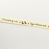 Single Face Words and Ants Printed Cotton Ribbon OCOR-R012-1.5cm-B08-2