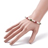 Shell Pearl & Glass Beaded Bracelet BJEW-TA00096-3