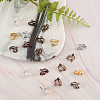 120Pcs 6 Colors Brass Clip-on Earring Findings KK-CJ0001-60-7