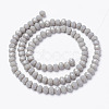 Opaque Solid Color Glass Beads Strands X1-EGLA-A034-P6mm-D10-2