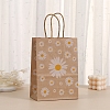 Daisy Flower Printed Paper Gift Tote Bags with Handles PW-WG2A41C-02-1