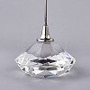 Diamond Shape Glass Name Card Holder DJEW-F009-A07-2