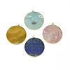 Natural Mixed Gemstone Pendants G-E526-10-2