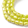 Electroplate Glass Beads Strands EGLA-K015-08-4