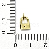 Brass Micro Pave Claer Cubic Zirconia Charms KK-H475-50G-07-3