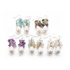 Natural Mixed Gemstone Dangle Earrings EJEW-JE02823-1