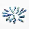 Electroplated Natural Quartz Crystal Beads Strands G-G890-B-05-2