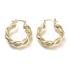 Brass Hoop Earrings EJEW-P264-A10-G-2