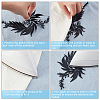 Gorgecraft 4Pcs 2 Style Leaf Computerized Embroidery Cloth Iron on/Sew on Patches DIY-GF0005-33B-6