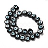 Handmade Evil Eye Lampwork Beads Strands LAMP-E023-07C-03-2