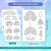 4 Sheets 11.6x8.2 Inch Stick and Stitch Embroidery Patterns DIY-WH0455-075-2