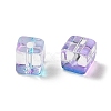 Two Tone Transparent Glass Beads GLAA-NH0001-03F-2